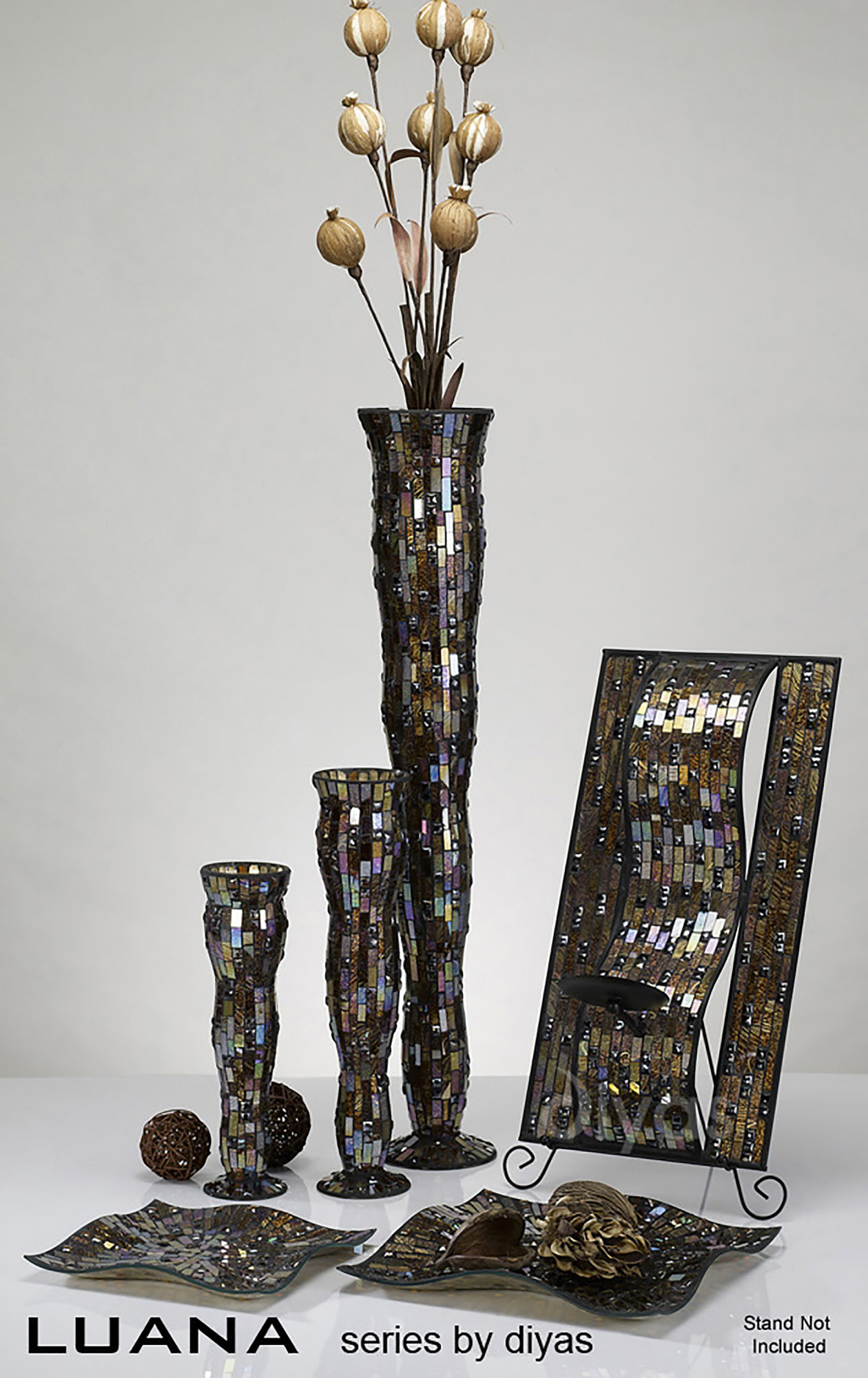 Luana Mosaic Art Glassware Diyas Home Platters Luana Mosaic Art Glassware Diyas Home Platters
